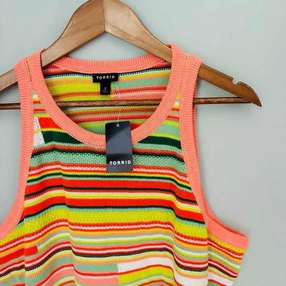 Torrid Mini Crochet Tank Dress NWT Size 2X - Picture 3 of 5